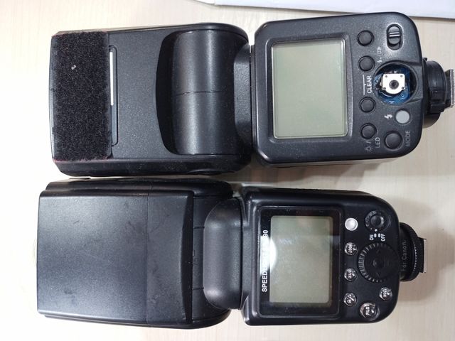 2 Flash Aloong & Triopo Canon - Usati