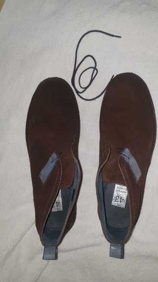 Botines marrones ante