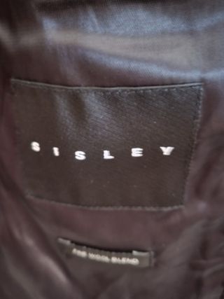 Cappotto nero uomo sisley