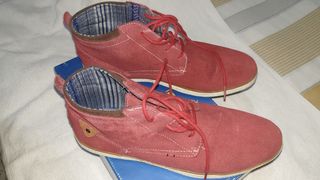 Botines burdeos-granates ante