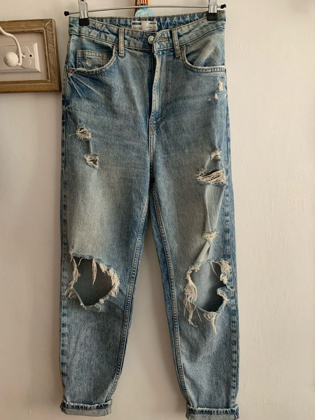 Vaqueros rotos - Pantalón tejano