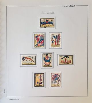 Album con sellos usados de España del 1970 al 1982