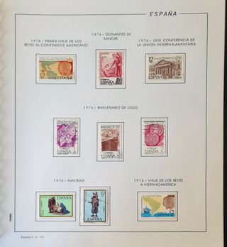 Album con sellos usados de España del 1970 al 1982