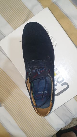 Zapatos azul marino ante