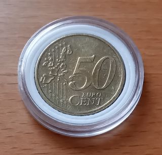 50 Céntimos de Euro Luxemburgo año 2002