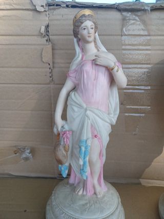 pareja de figuras de porcelana 
