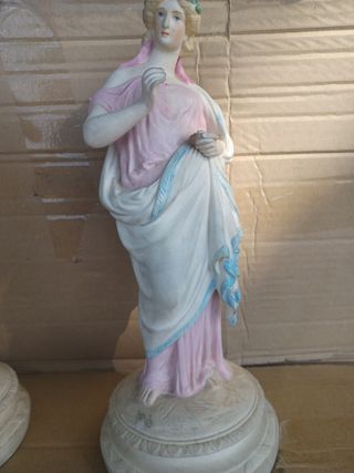 pareja de figuras de porcelana 