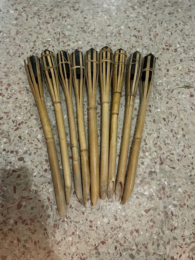Antorchas caña natural