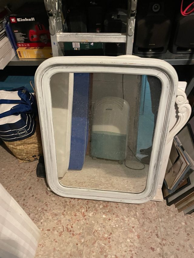 Espejo marco madera maciza 80 x 60