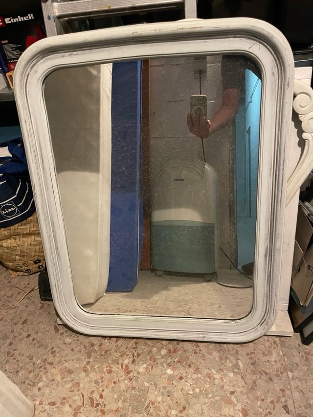 Espejo marco madera maciza 80 x 60