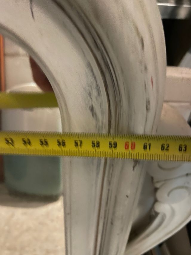 Espejo marco madera maciza 80 x 60