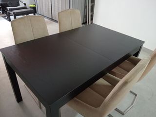 Mesa comedor extensible 4 sillas