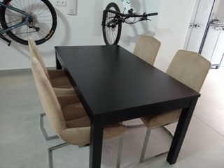 Mesa comedor extensible 4 sillas