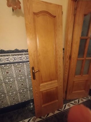 Puerta madera maciza - 2 unidades