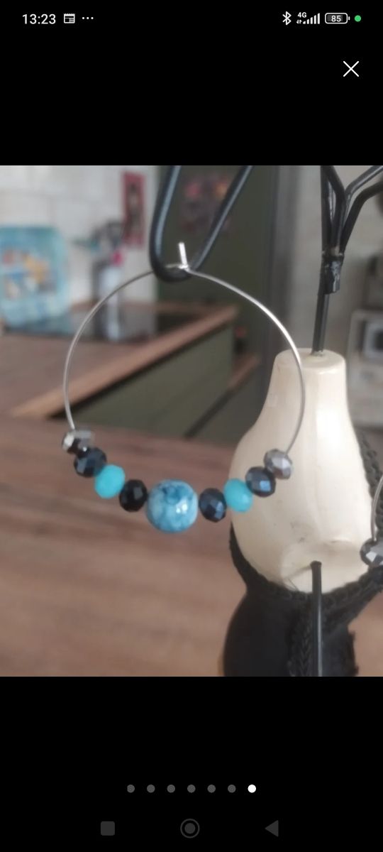 Aros Pendientes turquesa