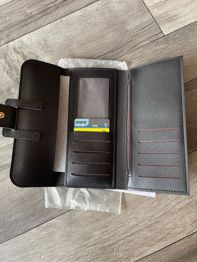 Portafoglio nero donna