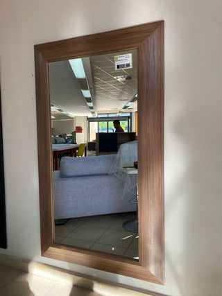 Espejos grandes para colgar con madera