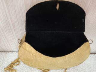 Bolso latón dorado | cofre