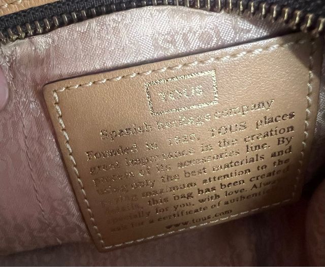 Bolso Tous piel beige