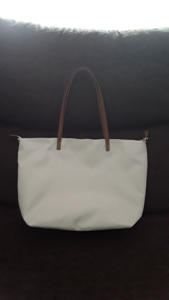 BOLSO GRANDE BEIGE DE POLIESTER