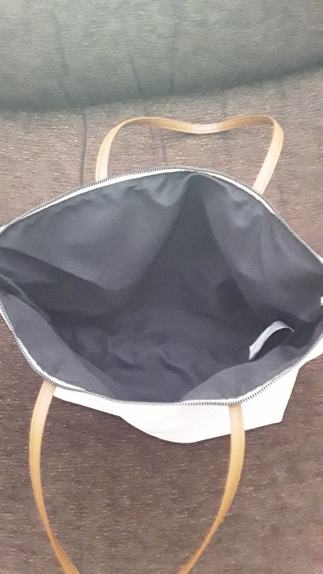 BOLSO GRANDE BEIGE DE POLIESTER