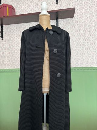 Abrigo negro elegante - Fiesta