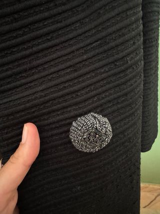 Abrigo negro elegante - Fiesta