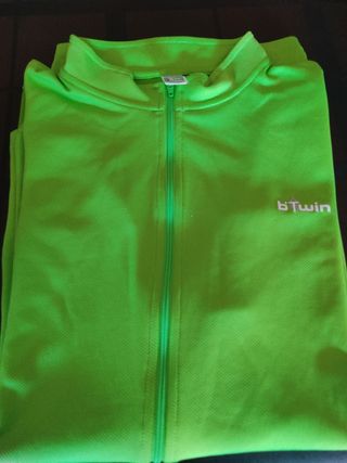Maillot ciclismo b'Twin verde