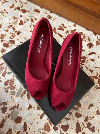 Zapatos de salón rojos Buonarotti - Talla 35