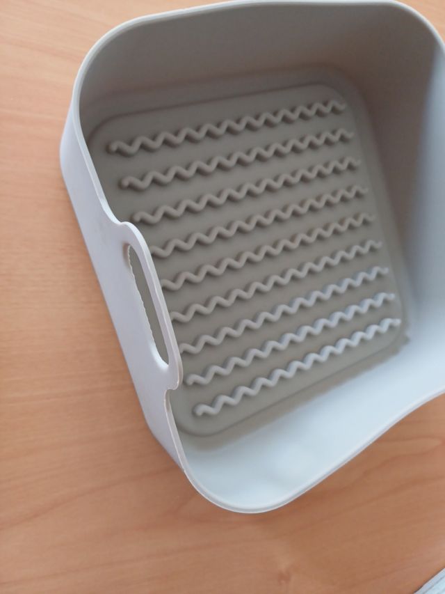 Molde silicona freidora aire gris
