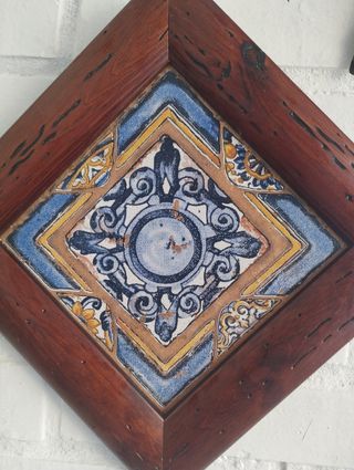 Azulejo vintage enmarcado 