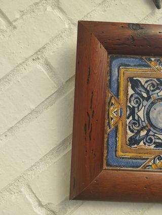 Azulejo vintage enmarcado 