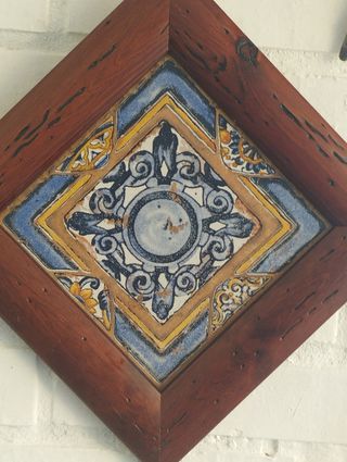 Azulejo vintage enmarcado 