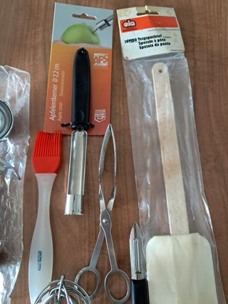 Utensilios cocina APS: Pelador, cucharón, etc.