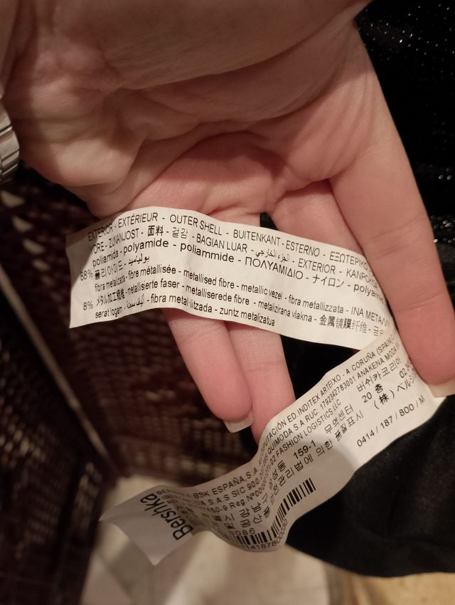 Vestito tubino nero brillantinato party