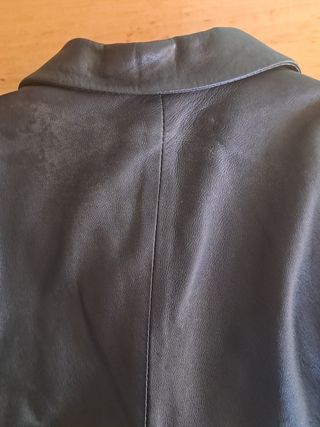 Chaqueta cuero negra mujer - Talla M