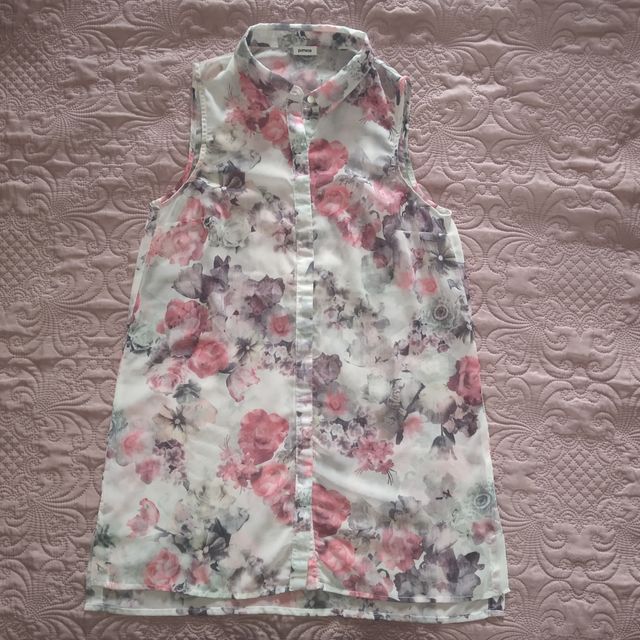 Camicia estiva, smanicata, Pimkie. Taglia M fiori