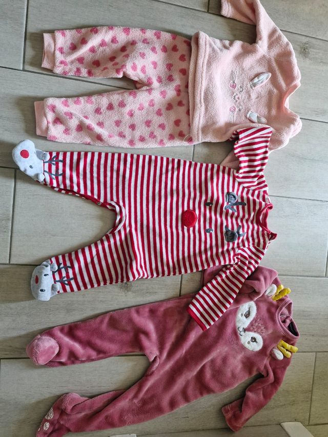 3 Pijamas Bebé Invierno