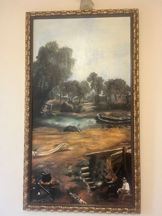 2 Cuadros Paisaje - Óleo sobre lienzo