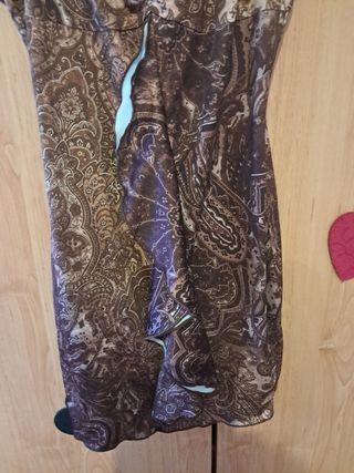 Vestido boho chic marrón