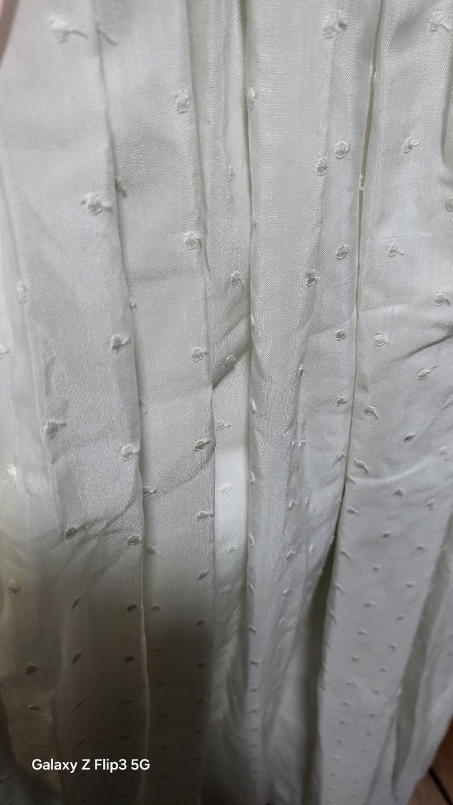 Vestido comunión niña blanco bordado