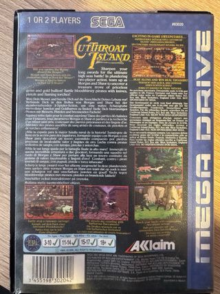 Juego Sega Megadrive - Cutthroat Island