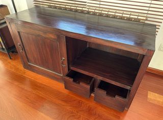 Mueble TV/oficina madera colonial
