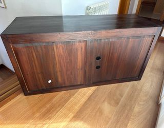 Mueble TV/oficina madera colonial