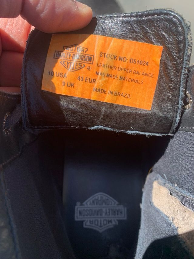 BOTAS HARLEY DAVIDSON PRETAS