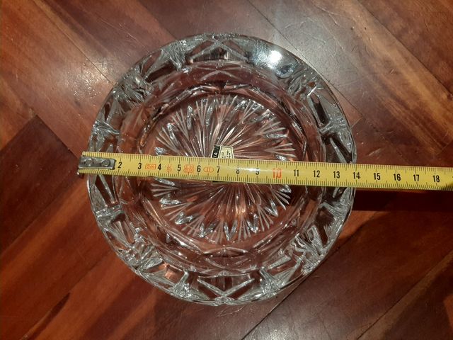 Cenicero cristal cortado a mano Polonia