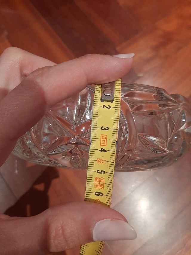 Cenicero cristal cortado a mano Polonia