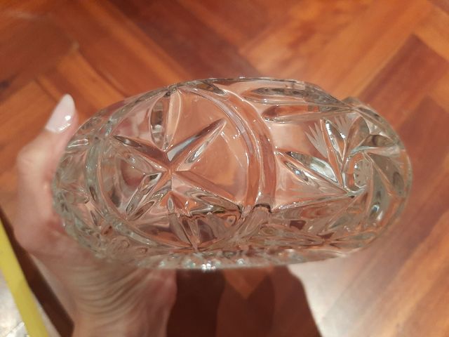 Cenicero cristal cortado a mano Polonia