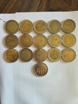 Monedas 2€ y 1€ España: colección de monedas raras