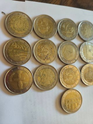 Monedas 2€ y 1€ España: colección de monedas raras
